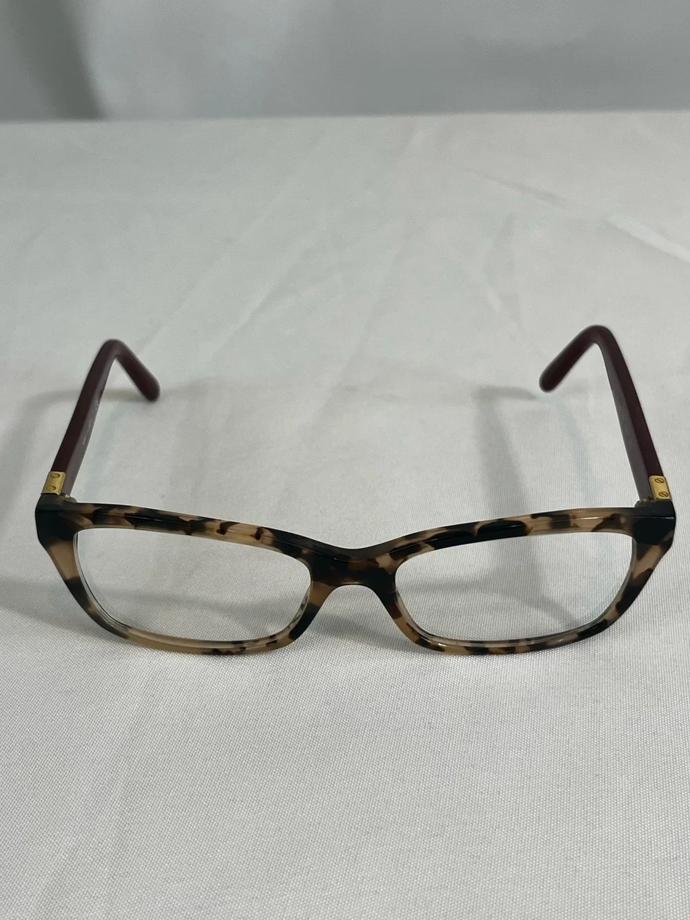 Tory Burch TY2049 Tortoise & Burgundy Rectangular Glasses